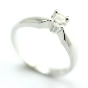 18ct White Gold Engagement Ring 0.25ct Certificated Diamond-3603RB