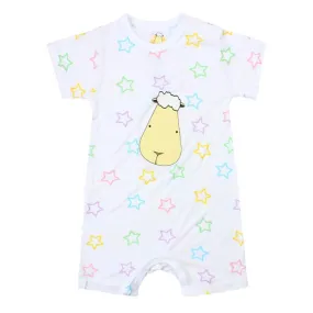 Baa Baa Sheepz Short Sleeve Romper - Colourful Star