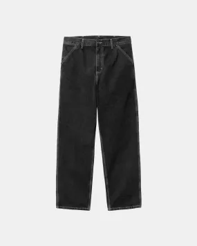 Carhartt WIP Simple Pant 32 Length - Black Stone Washed