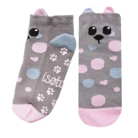 Chaussettes Basses Enfant Gris Dalmatien