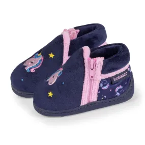 Chaussons bottillons zip Bébé Licorne