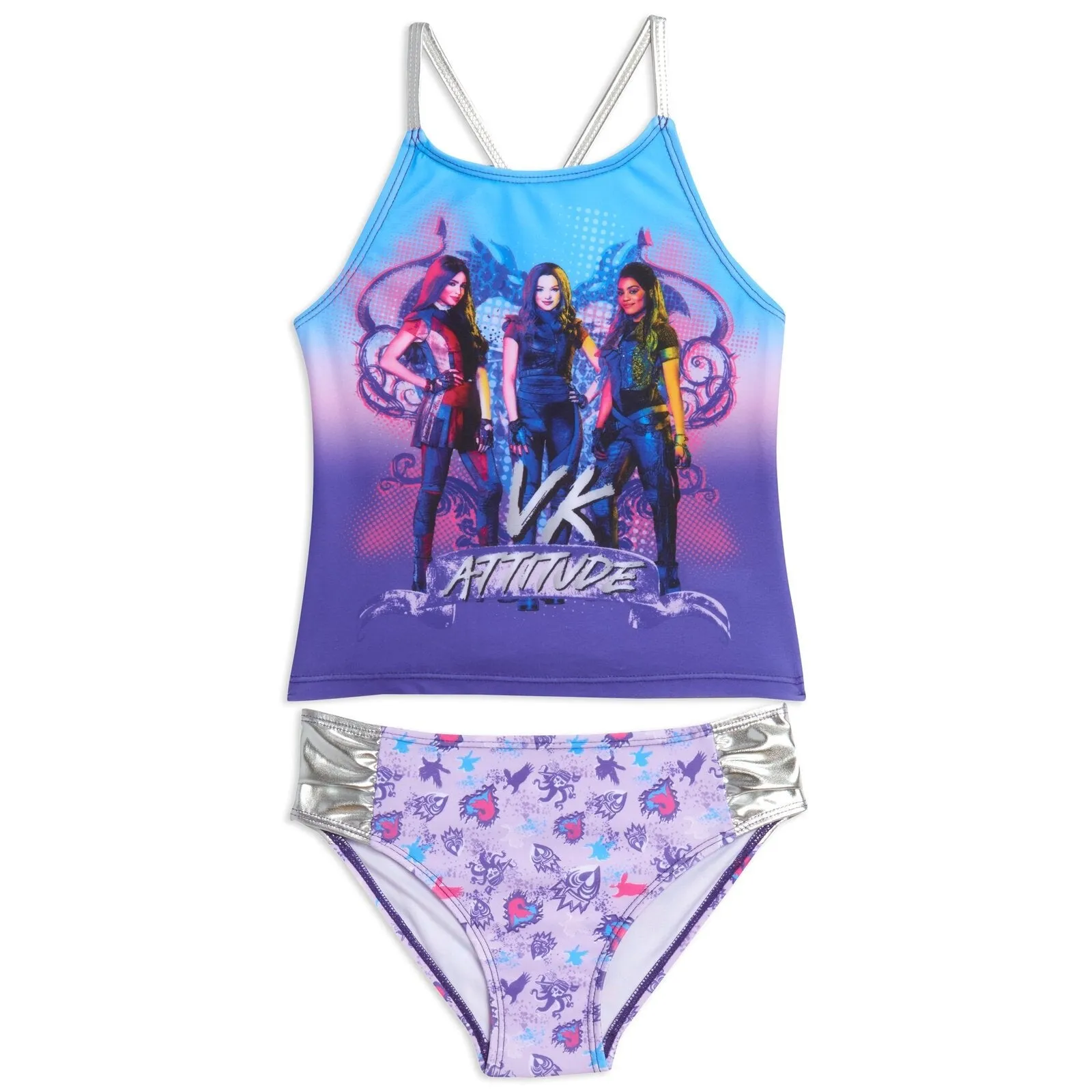 Descendants Tankini Top and Bikini Bottom Swim Set