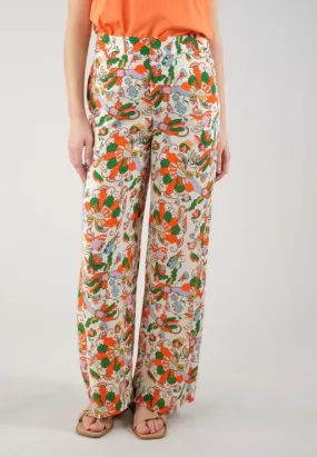 DL Sakura Floral Orange Pants