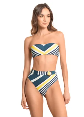 Maaji Barcode Tiffany Strapless Bandeau Bikini Top