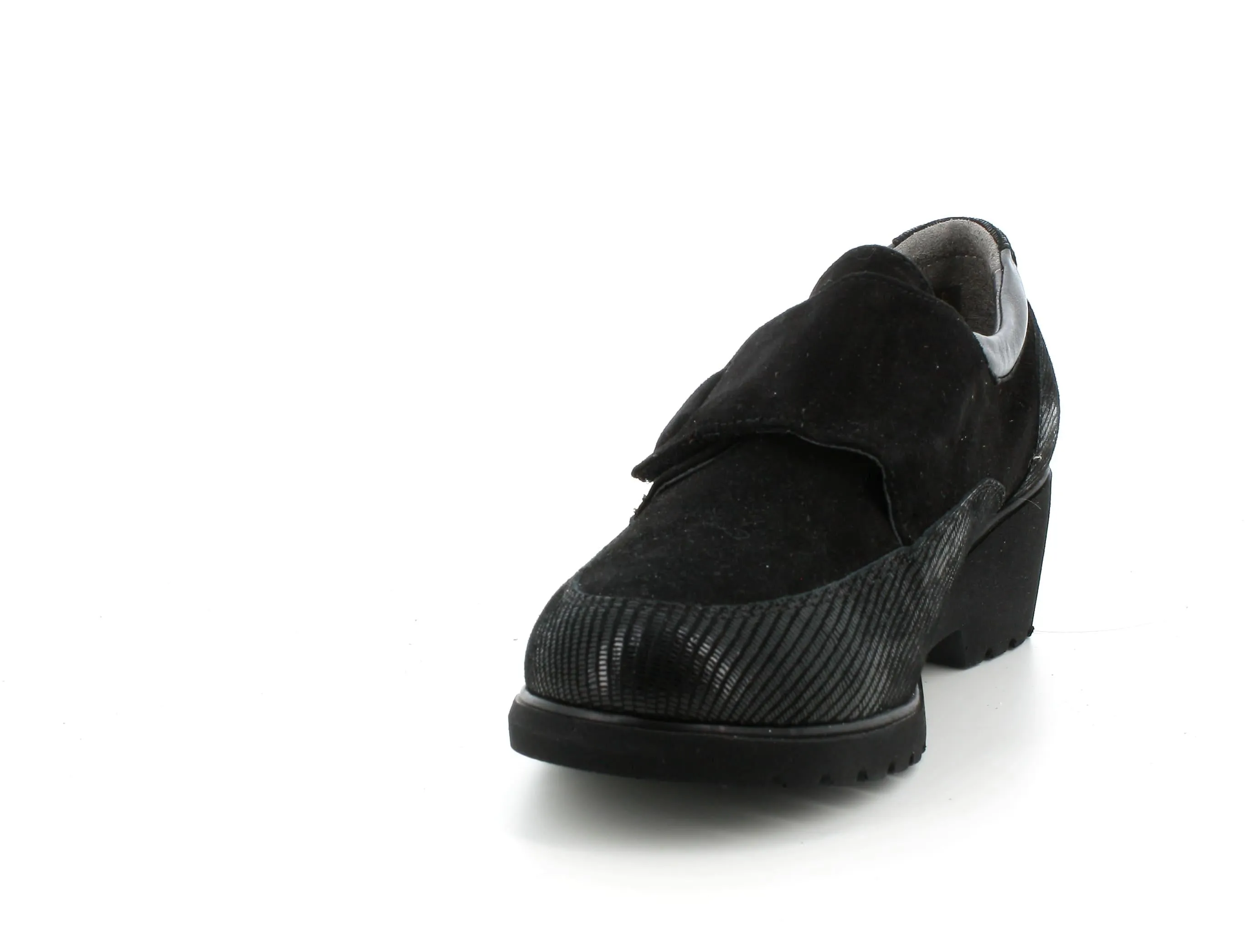 Melluso donna scarpe con strappo nero