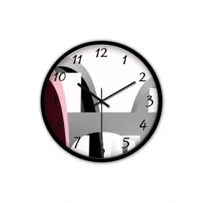 Non-Ticking Silent Wall Clock with Modern and Nice Design for Wall Decoration (Black)