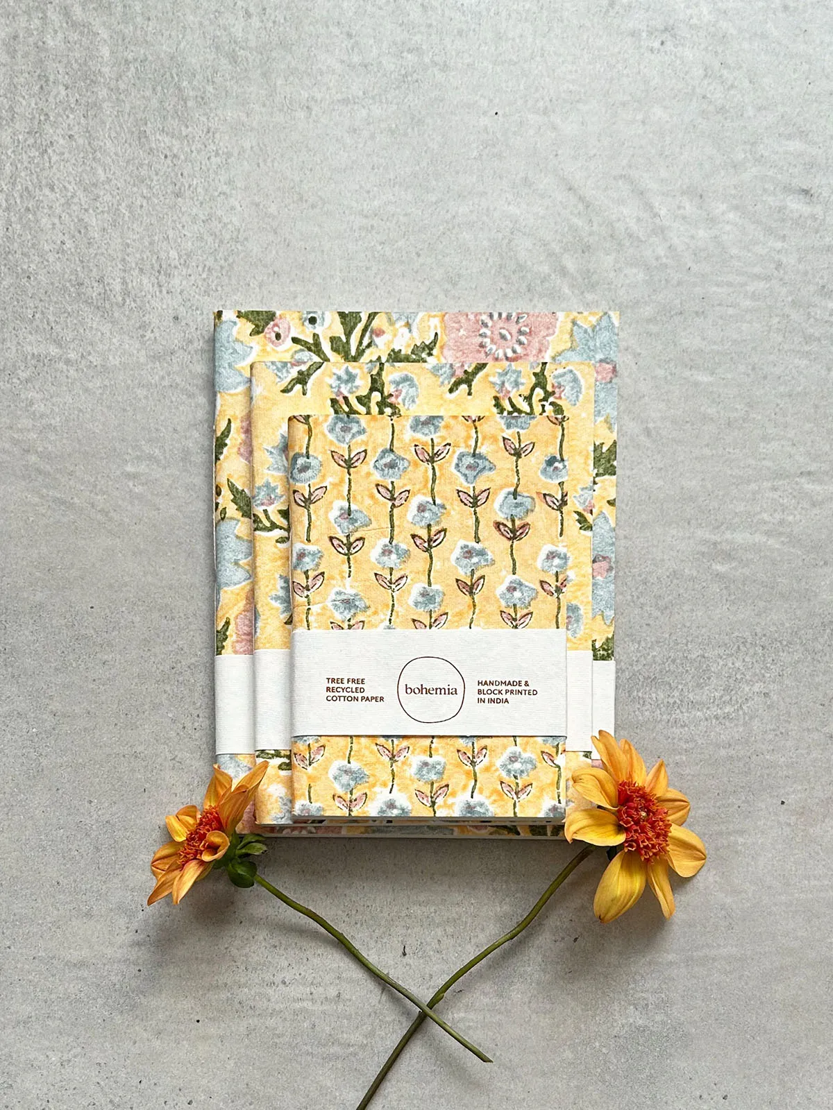 Notebook Set of 3, Buttermilk