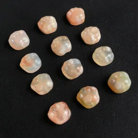 Super Cute Cat Paws Parts Natural Sakura Agate Fun DIY Jewelry Making Supply Earring Bracelet Nekclace Retail Wholesale